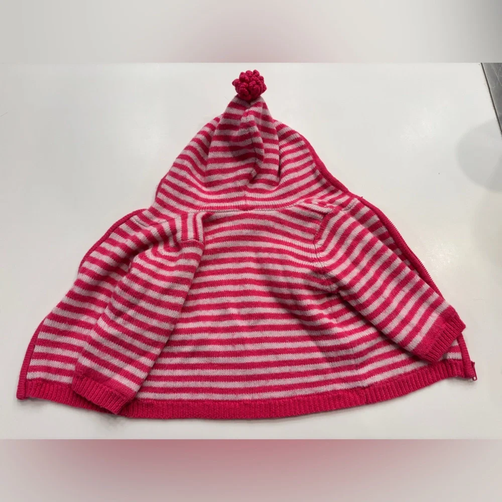 GAP: Pink and White Striped Toddler Jacket